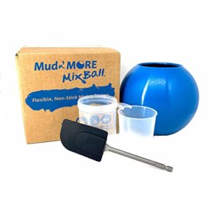 mud n’ more mixball – mixes quick-setting drywall mud, paint, grout, mortar and more. mixes fast and smooth with any drill. easy clean-up, wet or dry