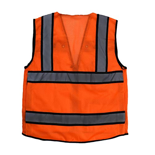 Radians SV65-2ZOM-M Industrial Safety Vest, Orange, Medium, Large