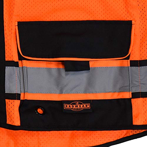 Radians SV65-2ZOM-M Industrial Safety Vest, Orange, Medium, Large