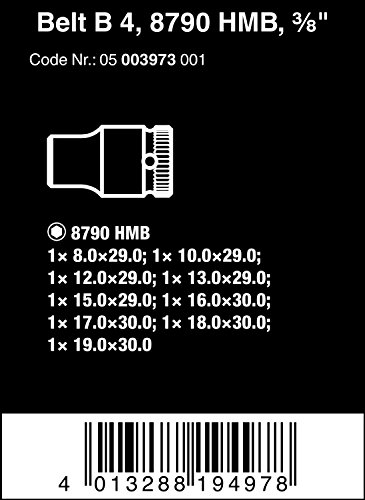 Wera - Belt B 1 Zyklop Bit Sck with 3/8In (5003970001)