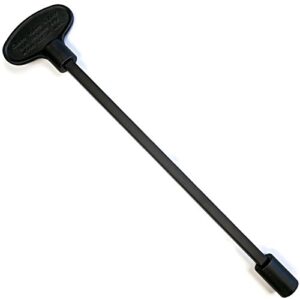 midwest hearth universal valve key for gas fire pits and fireplaces - flat black (8-inch)