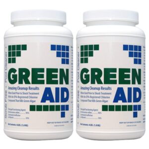 2 pack coral seas green aid green 2 clean algaecide 4lb