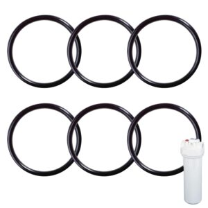 impresa o-rings water filter replacement gaskets - 6 pack - tight seal and stops leaks - quick and easy to install - compatible with whole home water filtration system (2.5 in)