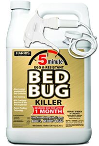 harris 5 minute bed bug killer, odorless & non staining formula (128oz)
