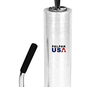 Made in USA! Industrial Strength Stretch Film Dispenser - Palpak200 Light Weight Pallet Wrapper – Tension Knob Adjustment Wrap Handle (1 Pack)