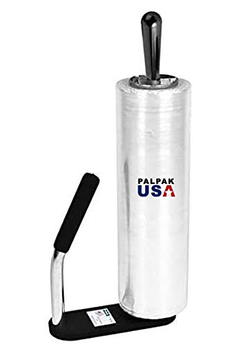 Made in USA! Industrial Strength Stretch Film Dispenser - Palpak200 Light Weight Pallet Wrapper – Tension Knob Adjustment Wrap Handle (1 Pack)