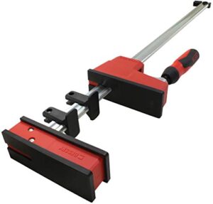 bessey kre3512, 12 in., parallel clamp, k body revo series - 1700 lbs nominal clamping force , spreader, and woodworking accessories - clamps and tools for woodworking, cabinetry, case work