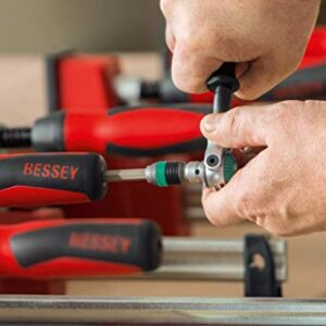 BESSEY KRE3512, 12 In., Parallel Clamp, K Body REVO Series - 1700 lbs Nominal Clamping Force , Spreader, and Woodworking Accessories - Clamps and Tools for Woodworking, Cabinetry, Case Work