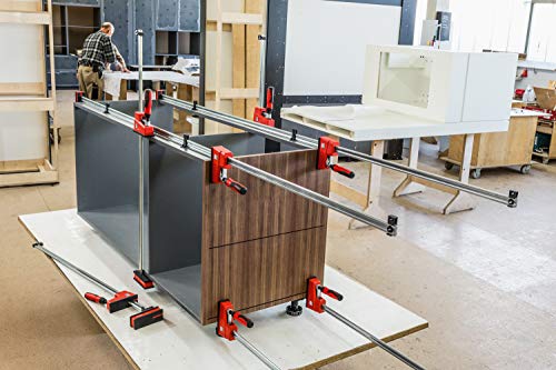 BESSEY KRE3512, 12 In., Parallel Clamp, K Body REVO Series - 1700 lbs Nominal Clamping Force , Spreader, and Woodworking Accessories - Clamps and Tools for Woodworking, Cabinetry, Case Work