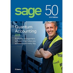sage software 50 quantum accounting 2018 u.s. 3-user (3-users)
