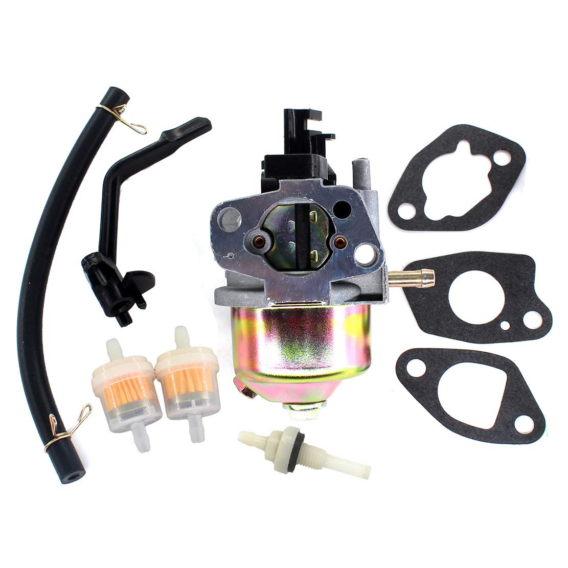 USPEEDA Carburetor for Kingcraft 2500 3250 Watts 163CC 196CC 200CC 5276-09 5276-10 5276 Fuel Filter