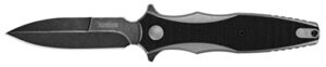kershaw decimus pocket knife, 3.24" 8cr13mov steel spear point single edge blade, assisted opening