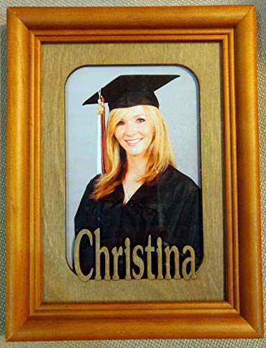 Personalized Laser Cut Name Photo Frame Mat for 5x7 Frame