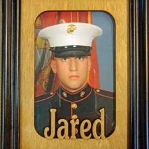 Personalized Laser Cut Name Photo Frame Mat for 5x7 Frame