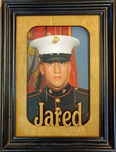 Personalized Laser Cut Name Photo Frame Mat for 5x7 Frame