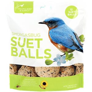 Pacific Bird & Supply Co Smorgasbug Suet Balls (12 Pack)