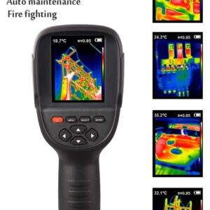 220 x 160 IR Resolution HTI Thermal Imager, Handheld 35200 Pixels Thermal Imaging Camera with 3.2" Color Display Screen(Battery Included)