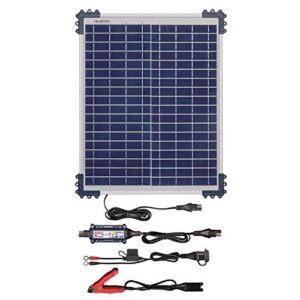 optimate solar + 20w solar panel 6-step 12v 1.66a sealed solar battery saving charger & maintainer