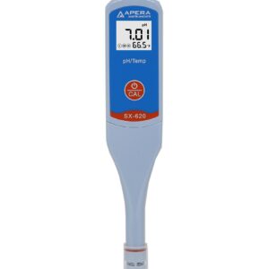 Apera Instruments SX620 pH Pen Tester Kit with 0.01 pH Accuracy, 3-Point Auto. Calibration, ATC