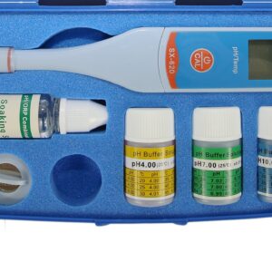 Apera Instruments SX620 pH Pen Tester Kit with 0.01 pH Accuracy, 3-Point Auto. Calibration, ATC