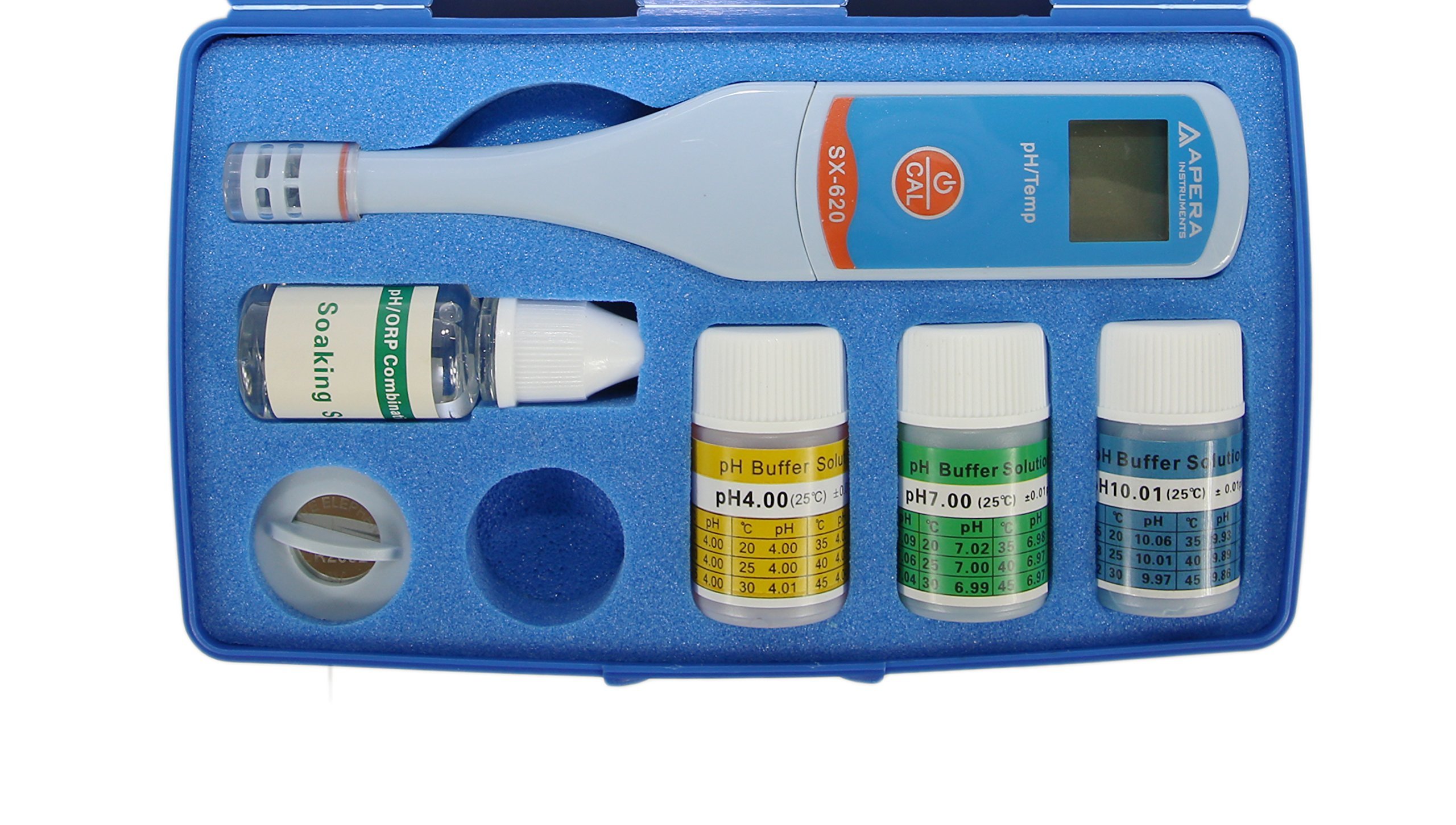 Apera Instruments SX620 pH Pen Tester Kit with 0.01 pH Accuracy, 3-Point Auto. Calibration, ATC