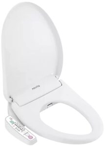 kohler bn330-n0 novita electric bidet toliet seat, elongated heated bidet warm water bidet with dryer, bidets for existing toilets, white