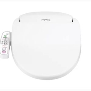 KOHLER BN330-N0 Novita Electric Bidet Toliet Seat, Elongated Heated Bidet Warm Water Bidet with Dryer, Bidets for Existing Toilets, White