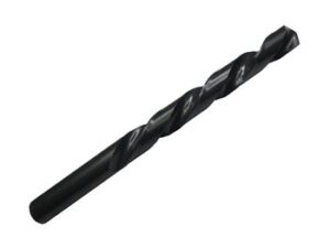6 pcs, #8 hss black oxide jobber length drill bit, qualtech, dwdn8, flute length: 2-7/16"; overall length: 3-5/8"; shank type: round; number of flutes: 2 cutting direction: right hand