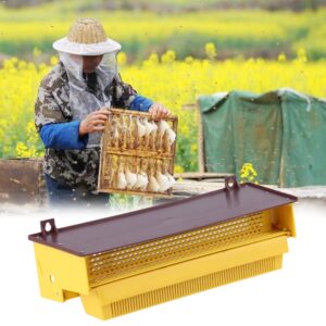 Walfront Pollen Trap, Pollen Collector 39x14x10cm Removable Plastic Pollen Trap with Ventilated Pollen Tray Beekeeping Tool Used in Beekeeping Industry