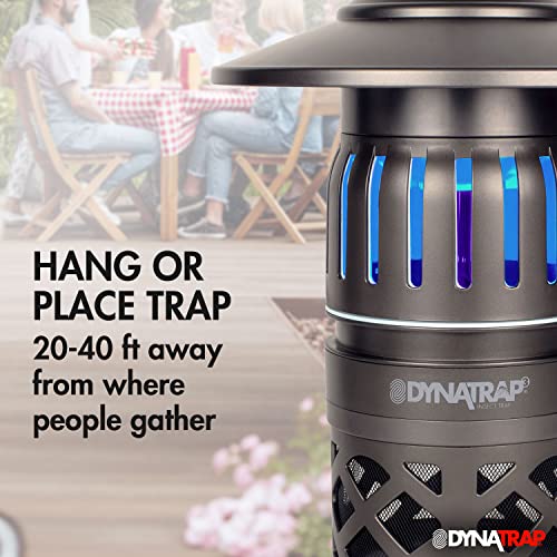 DynaTrap DT1050-TUNSR Mosquito & flying Insect Trap – Kills Mosquitoes, Flies, Wasps, Gnats, & Other Flying Insects – Protects up to 1/2 Acre