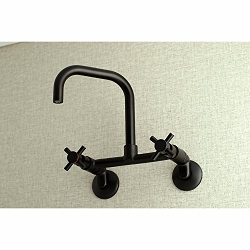 Kingston Brass KS413MB Concord Kitchen Faucet, 6-11/16" in Spout Reach, Matte Black