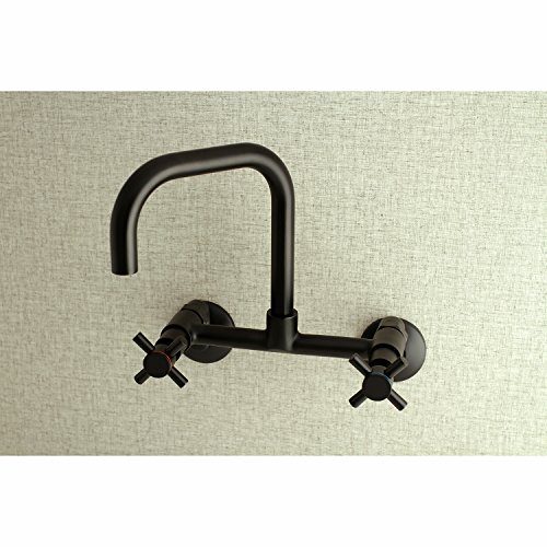 Kingston Brass KS413MB Concord Kitchen Faucet, 6-11/16" in Spout Reach, Matte Black