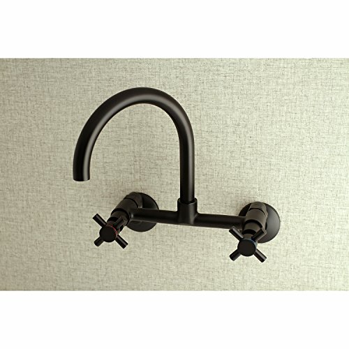 Kingston Brass KS414MB Concord Kitchen Faucet, 7-1/16" in Spout Reach, Matte Black