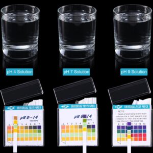 Plastic pH Test Strips, Universal pH 0-14, Test Paper Extensive Test Paper Litmus pH Test with Storage Case for Test Body Acid Alkaline pH Level Skin Care Aquariums Drinking Water (200)