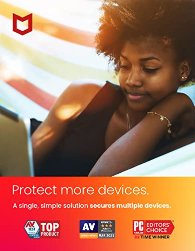 McAfee Internet Security | 10 Device | Antivirus Software | Password Manager | Windows/Mac/Android/iOS | 1 Year Subscription | Download Code