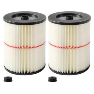 17816 filter for craftsman shop vac 9-17816 wet/dry vac filter replacement cartridge filter for craftsman vacuum filter for 5/6/8/12/16/32 gallon and larger vacuum cleaner 2 pack