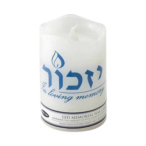 RITE LITE LED FLAMELESS YIZKOR Memorial Candle, 1 EA