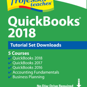 Professor Teaches QuickBooks 2018 Tutorial Set Download [Online Code]