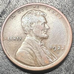 1922 d lincoln wheat penny cent seller extremely fine