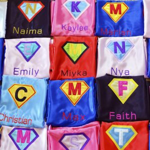 Personalized Super Hero Capes kids - Name/Initial Embroidered Toddler Superhero Costume for Superhero Party - Gift for Superhero Themed Birthday Party, Costume Party, Special costumes for kids