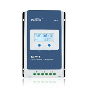 epever mppt charge controller 30a 12v 24v auto max pv 100v solar panel generator common negative ground regulator tracer3210an with lcd display for gel agm flooded sealed lithium battery (30a mppt)