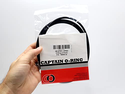 Captain O-Ring - 68898-32 Replacement O-Rings for 3M AP801, AP801-C, AP802, KemFlo 5000 & 10,000 Series Water Filters (3 Pack)