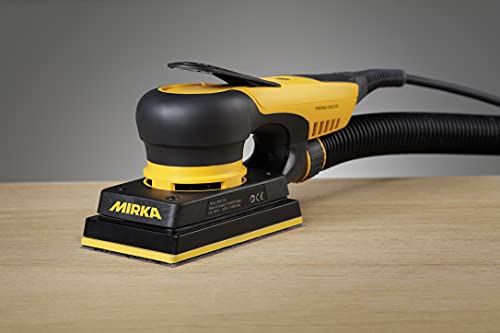 Mirka DEOS Direct Electric Orbital Sander Tool 353XCV / 3 inch x 5 inch / 3mm orbit/Dust-free Sanding / MID3530201US, Yellow, Black