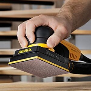 Mirka DEOS Direct Electric Orbital Sander Tool 353XCV / 3 inch x 5 inch / 3mm orbit/Dust-free Sanding / MID3530201US, Yellow, Black