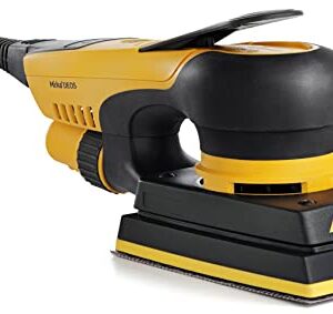 Mirka DEOS Direct Electric Orbital Sander Tool 353XCV / 3 inch x 5 inch / 3mm orbit/Dust-free Sanding / MID3530201US, Yellow, Black