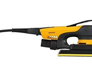 Mirka DEOS Direct Electric Orbital Sander Tool 383XCV / 2.75 inch x 8 inch / 3mm orbit/Dust-free Sanding / MID3830201US,Yellow/Black