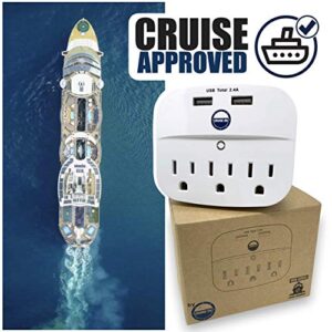 Cruise Power Strip No Surge Protector with USB Outlets - Ship Approved (Non Surge Protection) Cruise Essentials in 2023, 2024 & 2025