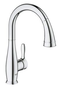 grohe 30213001 parkfield single-handle pull-down kitchen faucet, starlight chrome