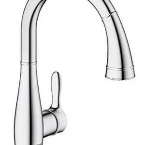 Grohe 30213001 Parkfield Single-Handle Pull-Down Kitchen Faucet, Starlight Chrome