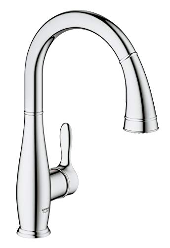 Grohe 30213001 Parkfield Single-Handle Pull-Down Kitchen Faucet, Starlight Chrome